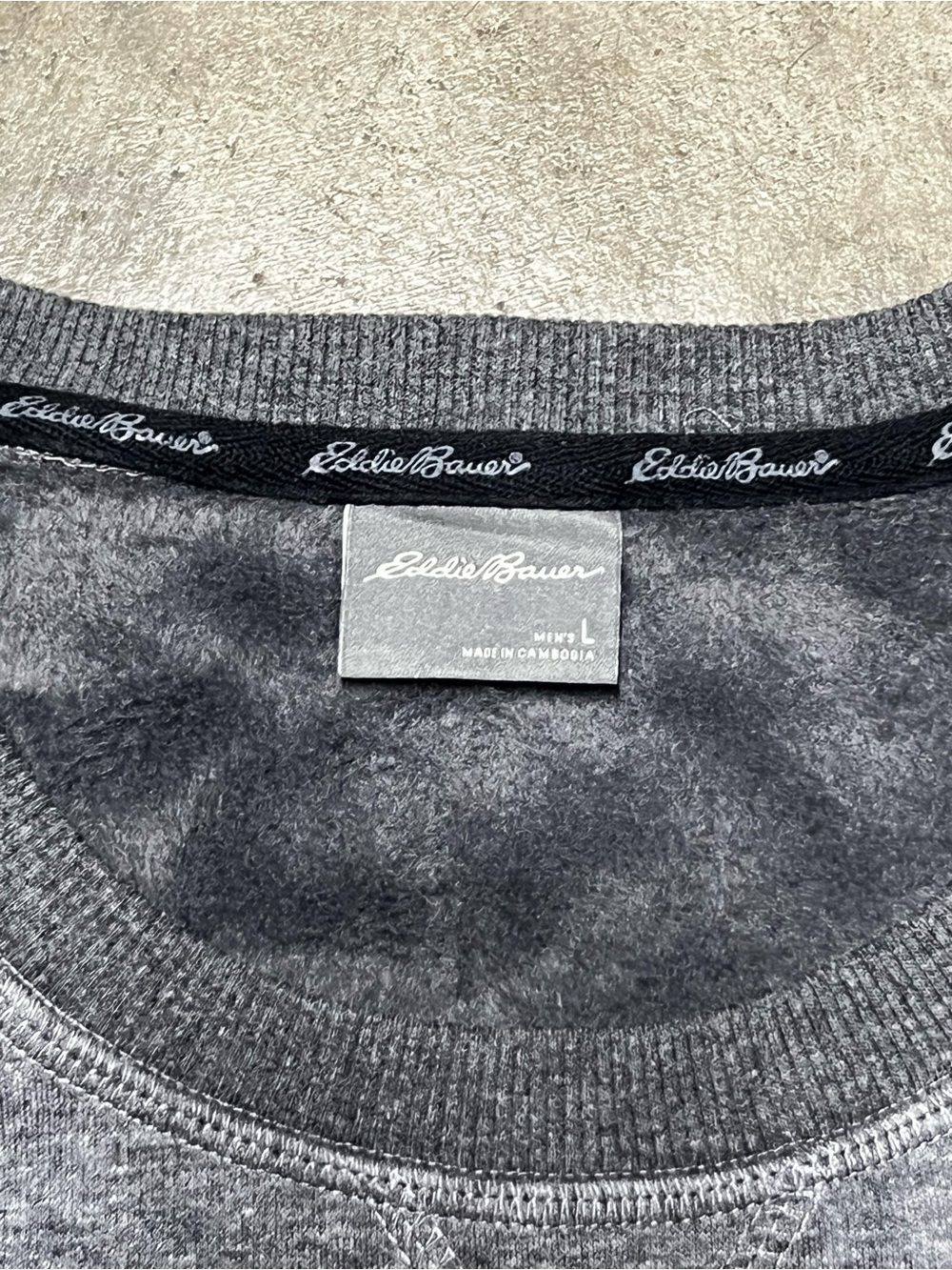 Eddie Bauer Charcoal Gray Crewneck Pullover - Picture 2 of 5